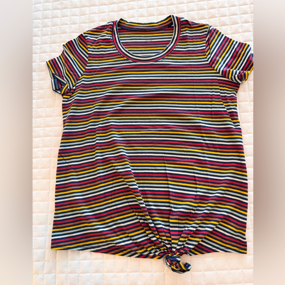 Madewell Multicolor Striped Short Sleeve Tee